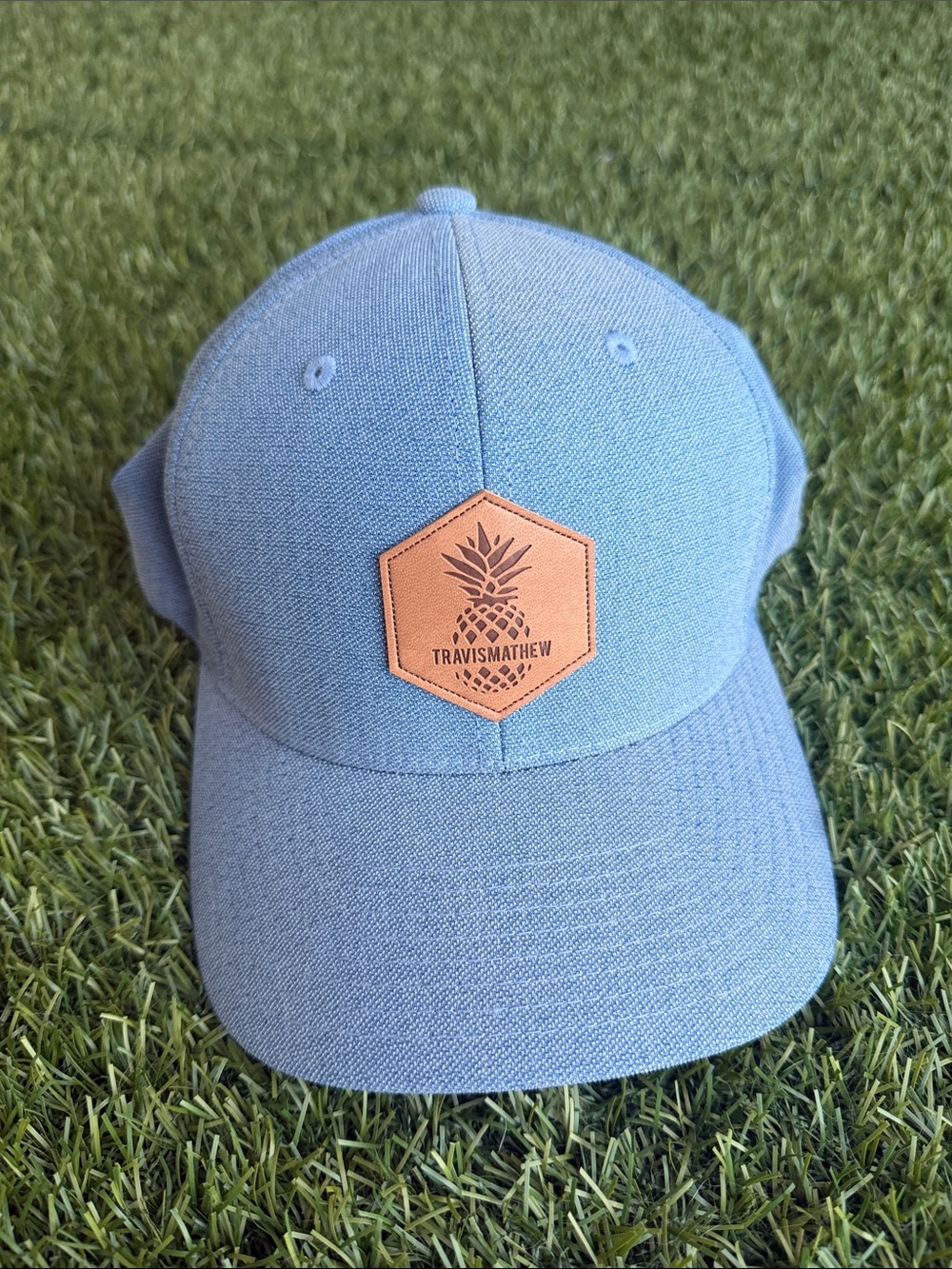 Travis Mathew Light Blue Pineapple Patch Baseball Cap